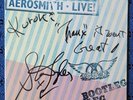 Aerosmith - Live  Bootleg - Columbia - AUTOGRAPHED by Steven Tyler w/ show flyer