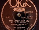 Okeh  41021 Jazz Pilots ( Harry Reser) SHES A GREAT GIRL  78 rpm Jazzish 1928 E+