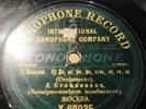 78RPM Russian Romanian cimbalom cymbel Lica Stefanescu, Zonophone record, 1909