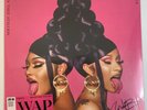 CARDI B SIGNED WAP LIMITED CLEAR VINYL RECORD ALBUM MEGAN THEE STALLION