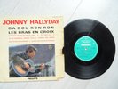 RARE JOHNNY HALLYDAY 33 T 25 cm ORIGINAL SIXTIES DA DOU RON RON  BRAS EN CROIX