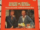 DAVID BOWIE BING CROSBY Peace On Earth/Little Drummer Boy TRANS Vinyl PIC SLV 45