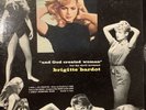 Lp 33 T  Brigitte Bardot  Decca 8685   « And God Created Woman » Original USA