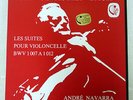 ANDRE NAVARRA BACH SUITES FOR CELLO SOLO CALLIOPE 164143 FRENCH INSERT VINYL 3LP