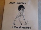 Gene Vincent Live & Rockin' EP 1969 U.K. Fan Club Original Acetate Vinyl N Mint