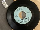 45 RPM Vinyl Record Rare Loretta Lynn I'm A Honky Tonk Girl Vintage Zero ZO-107