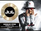 Disque D'or Jul - Coeur Blanc & d'or et de platine 