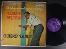 ALBERTO BELTRAN Quiero Saber LATIN LP COLONIA ORIGINAL RARE SALSA GUARACHA