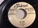 KID THOMAS-FEDERAL 12298-THE SPELL/THE WOLF PACK-CHICAGO HARMONICA BLUES 45 DJ