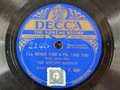 The Rhythm Maniacs I'll Never Find A Pal Like You / Dream Mother 1930 F1601 #101