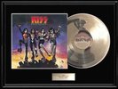 KISS DESTROYER FRAMED LP WHITE GOLD PLATINUM TONE RECORD RARE NON RIAA AWARD