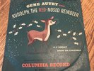 vintage Gene Autry childrens Christmas 78rpm record - Rudolph Red-Nosed Reindeer