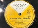 Schellack - Coca-Cola Werbeplatte - Coca-Cola eiskalt  / Unsere Melodie