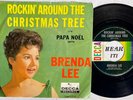 Rockabilly Xmas Classic PS 45 BRENDA LEE Rockin' Around The Christmas Tree DECCA