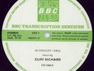 Cliff Richard In Concert 218 vinyl LP album record UK promo