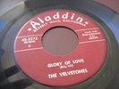 HEAR Velvetones 45 Glory Of Love/I Love Her So ALADDIN 3372 doo wop R&B