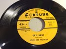 JOHN LEE HOOKER-FORTUNE 853-CRY BABY/LOVE YOU BABY-SCARCE DETROIT BLUES 45 1960