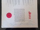 Autographe sur disque vinyle 33Tours LP 10' (25 CM) LOUIS ARMSTRONG 1957