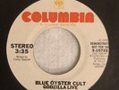 BLUE OYSTER CULT - GODZILLA, COLUMBIA 3-10725, STUDIO/LIVE, PROMO 45 RPM, 1978