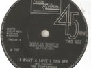 TEMPTATIONS I Want A Love I Can See Its You That I Need MOTOWN NORTHERN SOUL  45