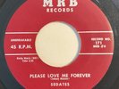 * SEDATES Please Love Me Forever / I Found  DOO WOP JUMP BLUES R&B C&M 45 HEAR