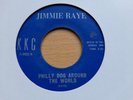 RARE DARK BLUE 70s  REPRO - JIMMIE RAYE - PHILLY DOG AROUND THE WORLD - VG+