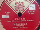 german 78 RPM- marlene dietrich- JOHNNY / PETER - telefunken germany 1931