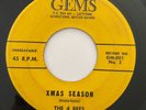 THE 4 BEES - Xmas Season / RARE BRITISH GUYANA DOO WOP CALYPSO 45 Gems