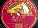 Xavier Cugat : The lady in red - Jan Garber DISQUE 78 RPM GRAMOPHONE K-7554