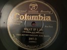 NM The Seven Gallon Jug Band - COLUMBIA 2087 What If I Do/Wipe ‘Em Off