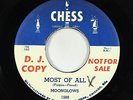 Doo-Wop 45 - Moonglows - Most Of All/She's Gone - Chess - mp3 - rare promo