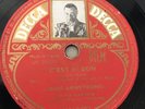Louis Armstrong La vie en rose / C’est si bon 78 Decca
