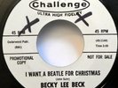 BECKY LEE BECK 45 I Want a Beatle For Christmas CHALLENGE Promo 1964 rock Mc1253