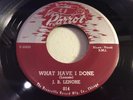J. B. LENORE-PARROT 814-WHAT HAVE I DONE/MAMMA YOUR DAUGHTER IS GOING-BLUES 45