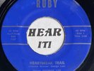 Raw Rite Bluegrass Hick Hillbilly Bop 45 GEORGE LEE Heartbreak Trail RUBY rare