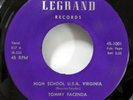 TOMMY FACENDA 45 High School Usa Virginia LEGRAND Mint- Doowop Kz 1108