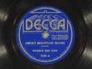 78 RPM --  Bumble Bee Slim (Scrapper Blackwell, guitar), Decca 7126,  EE+ Blues