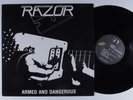 RAZOR Armed And Dangerous VOICE LP VG++/VG+ with lyric sheet insert q
