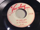 PO' JOE WILLIAMS-VEE JAY 227-MY BABY LEFT/GOIN BACK-DOWN HOME BLUES 45 PROMO '56