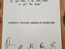 Architects The Classic Symptoms of a Broken Spirit SIGNED Autographed Vinyl Eco