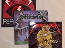 Set of 3 Metallica Harvester Of Sorrow Creeping Death Pearl Jam Lighting Bolt