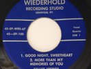 Rare 1960's ? Kentucky Private Press White A cappella Doo Wop WIEDERHOLD 45 EP