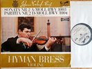 Hyman Bress Bach Sonata Nr2 C-dur BWV 1003 Partita Nr2 John Boyden Recording NM