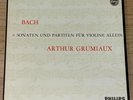 ARTHUR GRUMIAUX Violin Sonatas & Partitas BACH 1960s PHILIPS STEREO 3LP Box MINT