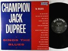Champion Jack Dupree - Sings The Blues LP - King No Crown Mono DG