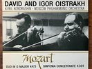 David and Igor Oistrakh Mozart Duo in G Major London CS 6377 Stereo  NM