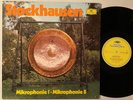 KARLHEINZ STOCKHAUSEN Mikrophonie 1 & 2 Aloys & Alfons Kontarsky DG LP + Insert