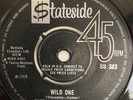 MARTHA AND THE VANDELLAS - WILD ONE - UK STATESIDE SS 383. VG+y