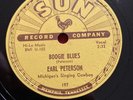 Earl Peterson￼ 78 Sun Records ￼197 Boogie Blues, In The Dark NM Rare Rockabilly