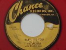 Doo Wop R&B THE SPANIELS Baby it's You /Bounce CHANCE Red Vinyl Original 45 HEAR
